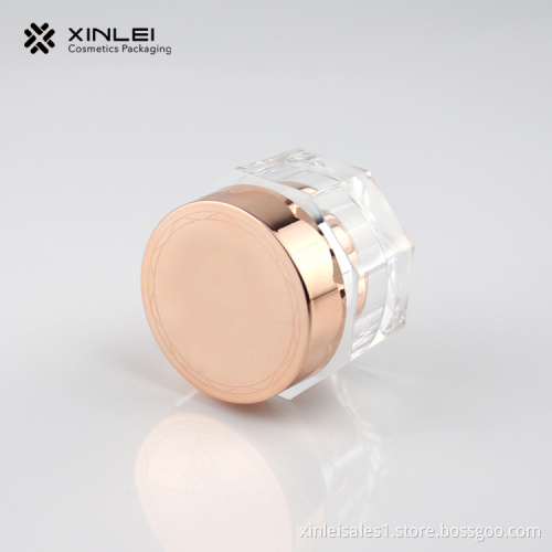 15 g Octangle Shape Cosmetics Acrylic Jar